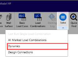 Choose Dynamic from the Solve down-arrow menu