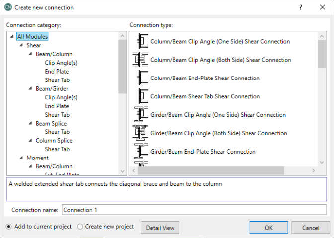 Connection Modeling Process