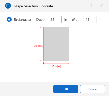 Shape Selection: Concrete window